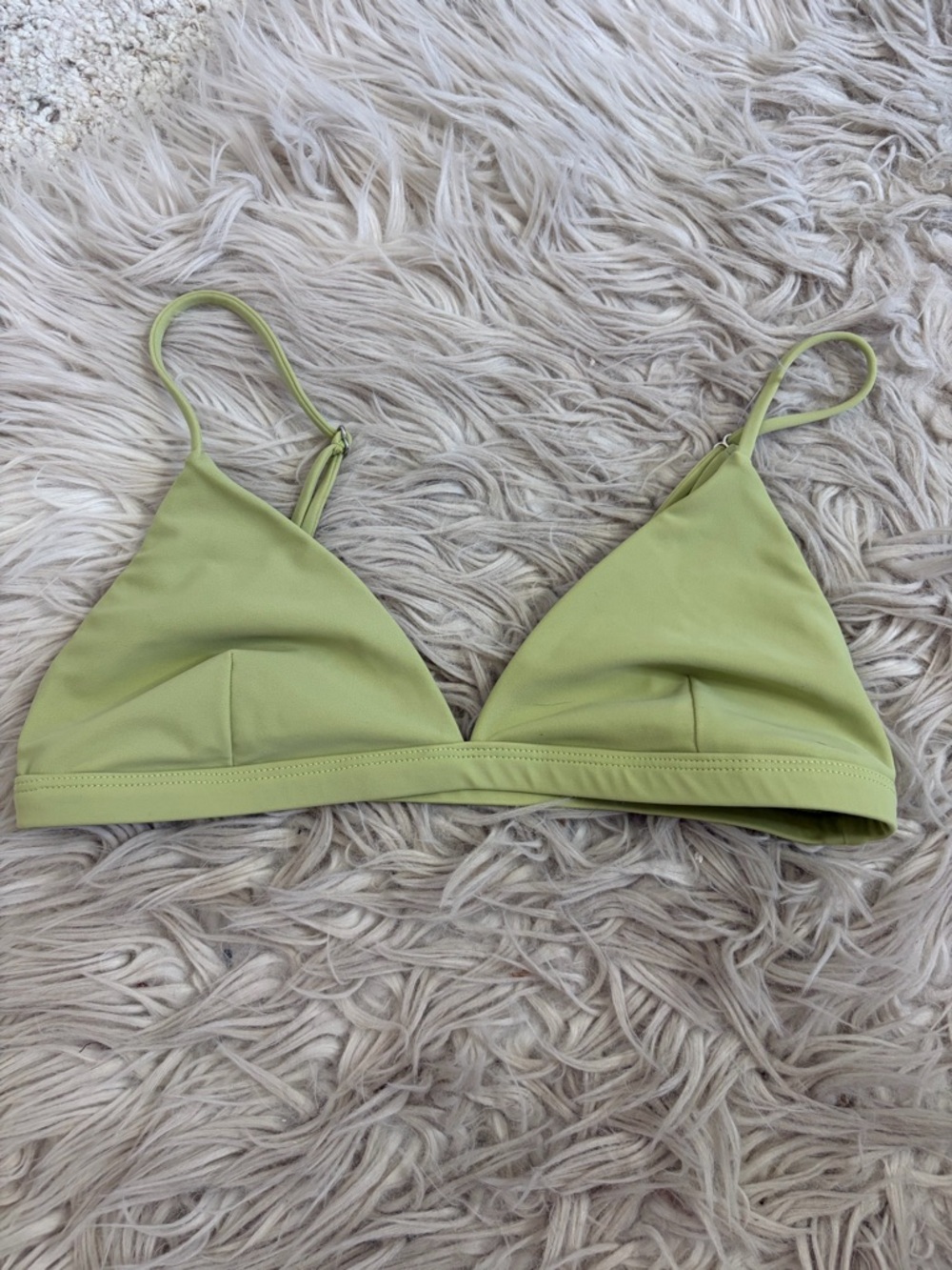 New Mikoh Matcha Green Triangle Bikini Top XL
